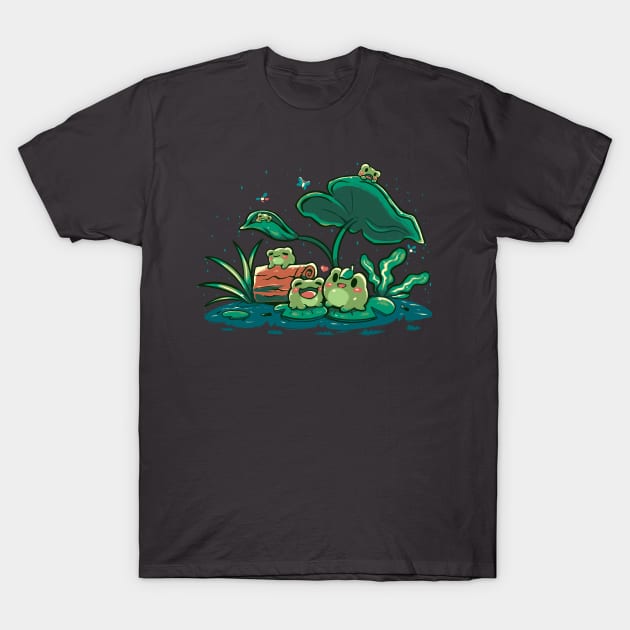 Froggy Friends T-Shirt by TechraNova